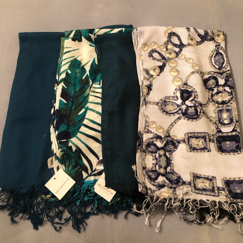 Fringe Pashmina Scarves Set